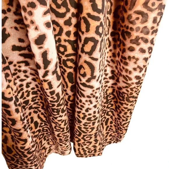 Anthropologie Ranna Gill Leopard Print Cut Out Midi Dress - Picture 10 of 15